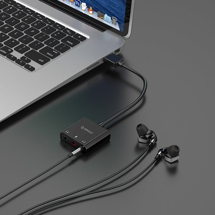 Външна звукова карта Orico SKT3 USB-A - черна