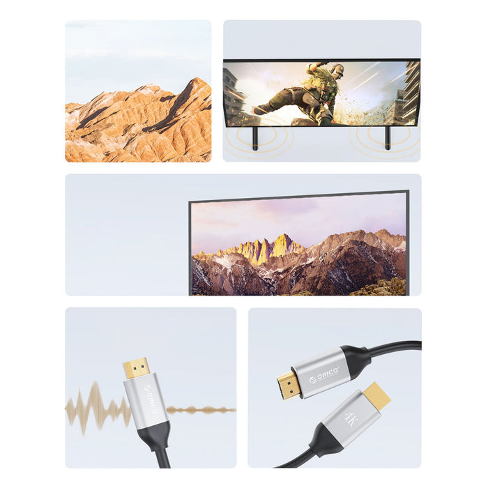 Orico H4Y1 HDMI 2.0 4K 60 Hz HDMI кабел 5 м - черен