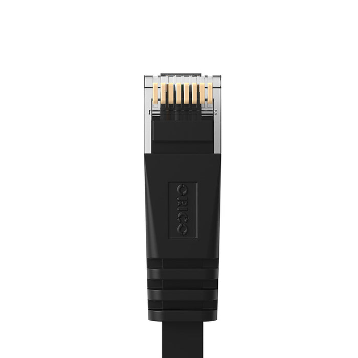 Orico PUG-C7B CAT7 10Gbps RJ45 Ethernet мрежов кабел Интернет LAN плосък 8 м - черен