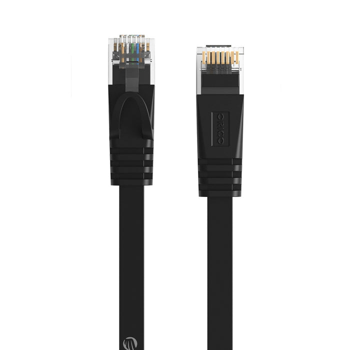 Orico PUG-C7B CAT7 10Gbps RJ45 Ethernet мрежов кабел Интернет LAN плосък 10 м - черен