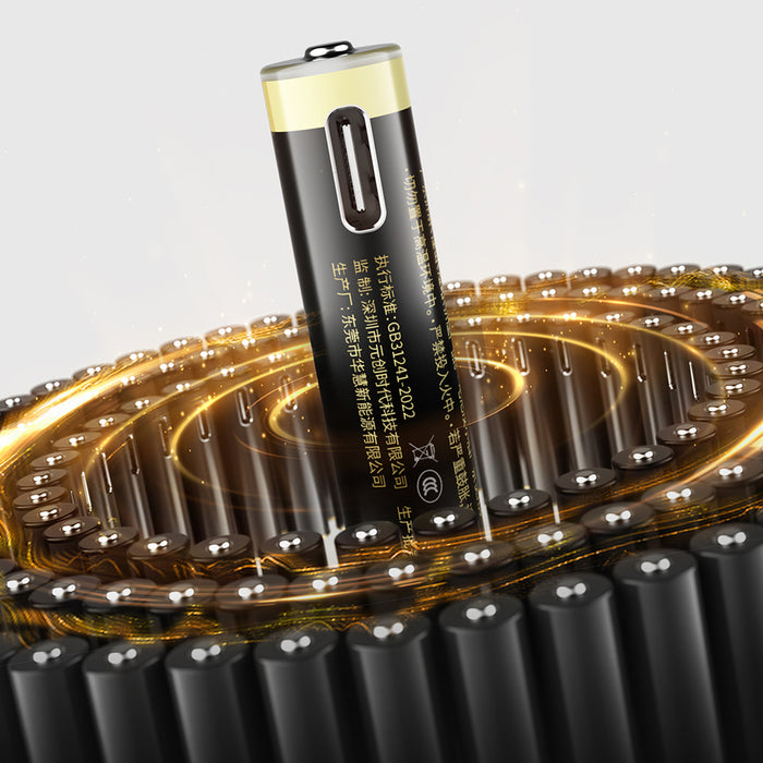 Orico Ener-G EG7C литиева батерия 1.5V 500mWh AAA USB-C акумулаторна батерия с кабел за зареждане 4 бр.