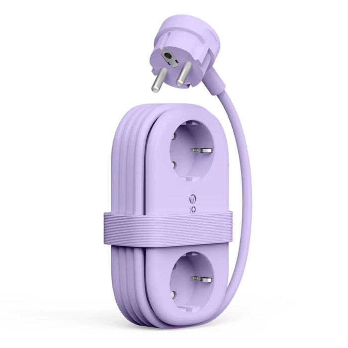 Orico AP3 65W GaN 6в1 разклонител 2x AC + 2x USB-A + 2x USB-C - лилав