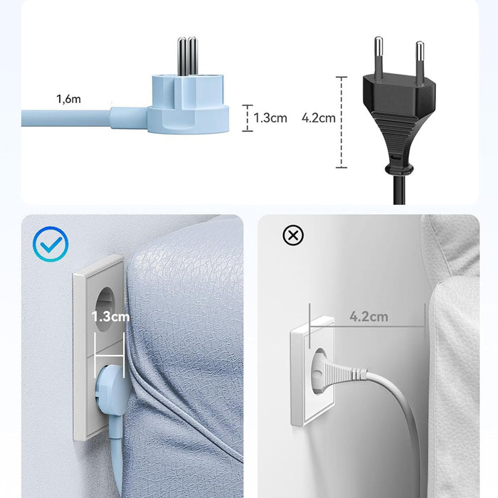 Orico PDC25 25W 6в1 Разклонител 2x AC + 2x USB-A + 2x USB-C - Син