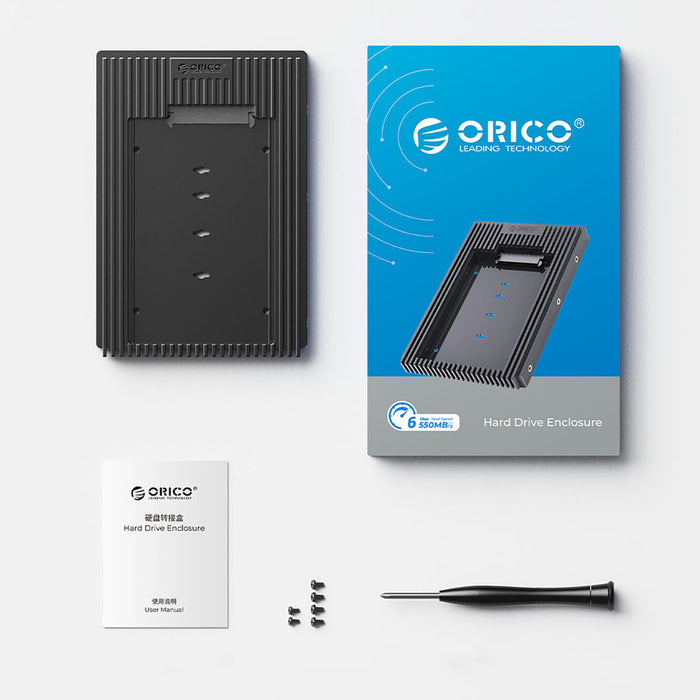 Orico D2SS-6G Drive Adapter 2.5" to 3.5" Converter - Черен