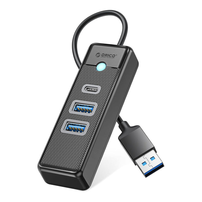 Orico PWC2U-U3 3-портов USB хъб 2x USB-A 3.0 1x USB-C 3.0 1.8 м - черен