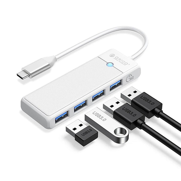 Orico PAPW4A-C3 USB хъб 4-портов 4x USB-A 3.0 1 м - бял