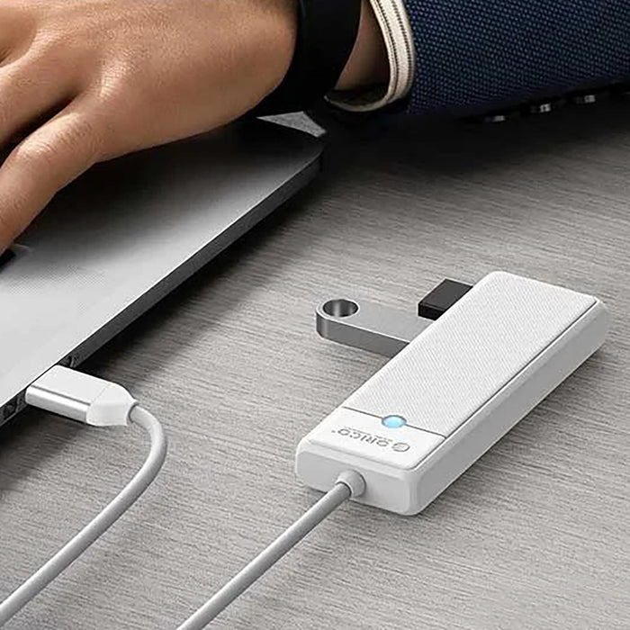 Orico PAPW4A-C3 USB хъб 4-портов 4x USB-A 3.0 0.5 м - бял
