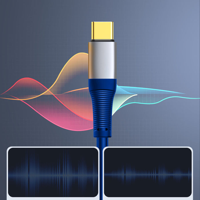 Orico AXC-02 USB-C към 3.5 мм жак аудио кабел 20 см - син