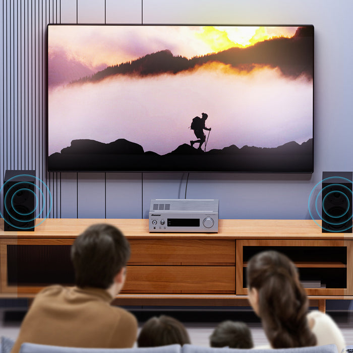 Orico AXRF аудио кабел мини жак 3.5 мм към 2x RCA женски 1.5 м - син