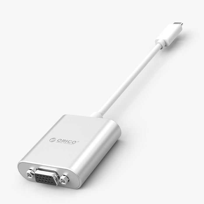 Orico PTAV USB-C - VGA адаптер и 3.5 мм Full HD мини жак 0.15 м - сребрист