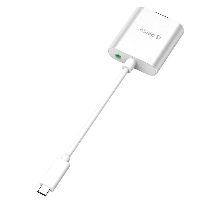 Orico PTAV USB-C - VGA адаптер и 3.5 мм Full HD мини жак 0.15 м - сребрист