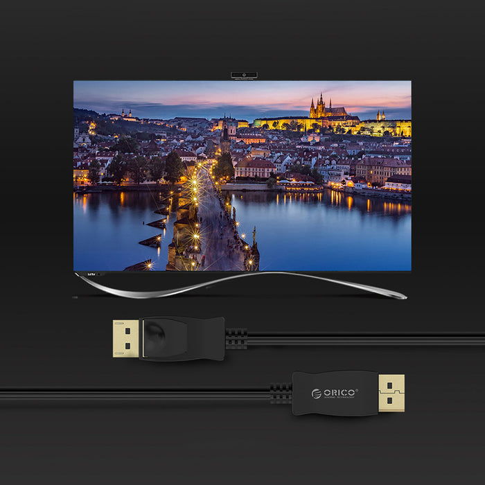 Orico XD-DTD DisplayPort към DVI 4K кабел 2 м - черен