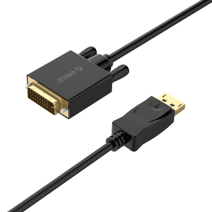 Orico XD-DTD DisplayPort към DVI 4K кабел 2 м - черен