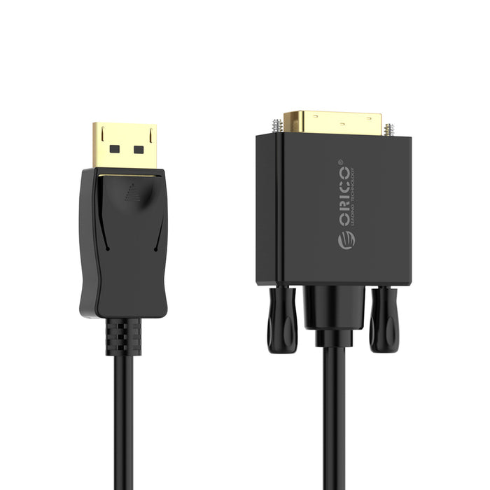 Orico XD-DTD DisplayPort към DVI 4K кабел 2 м - черен