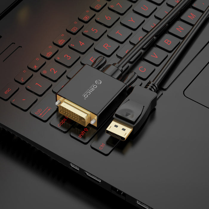 Orico XD-DTD DisplayPort към DVI 4K кабел 1 м - черен