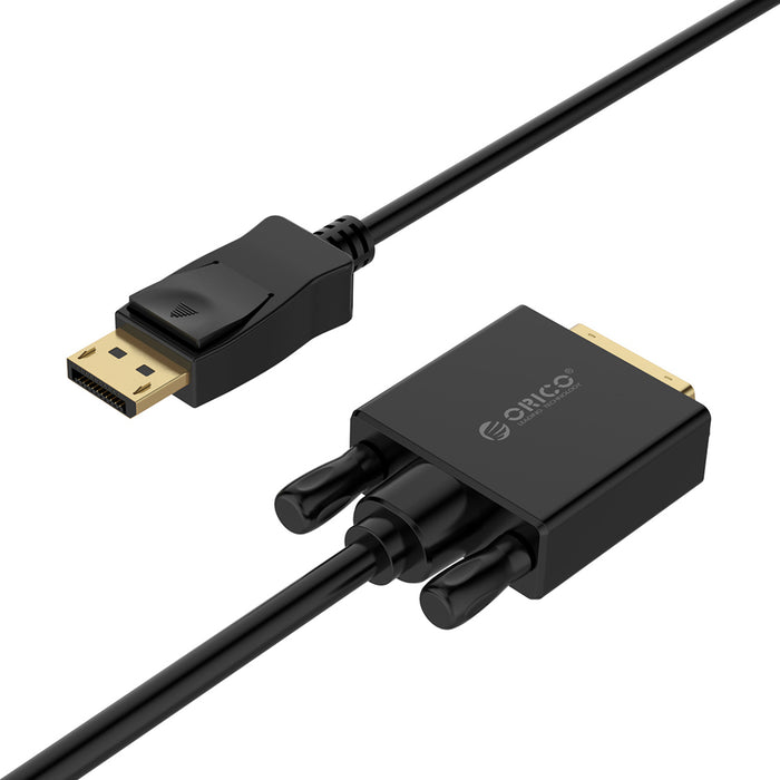 Orico XD-DTD DisplayPort към DVI 4K кабел 1 м - черен