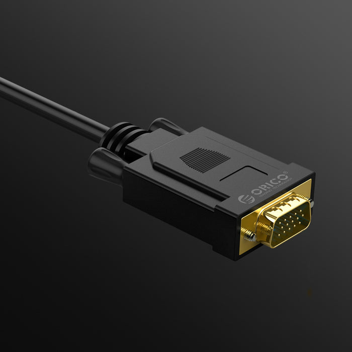 Orico XD-DITV кабел DVI 24+1 VGA Full HD адаптер 5 м - черен