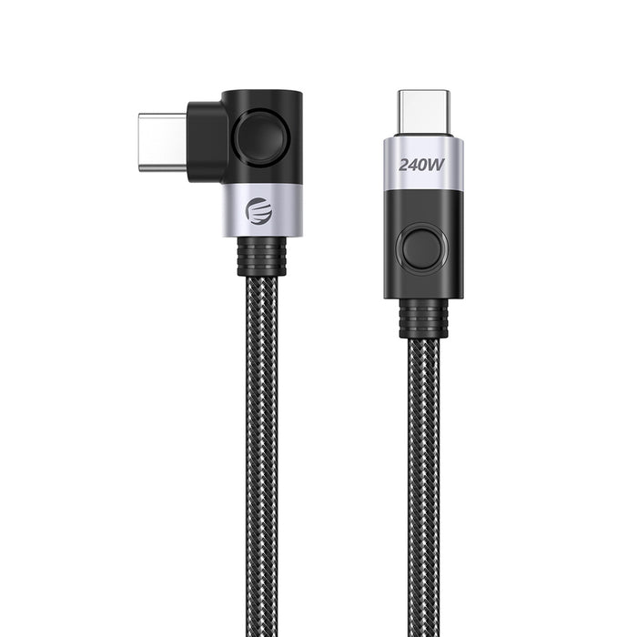 Orico CW240 USB-C към USB-C PD 240W 20Gb/s 0.5m ъглов кабел - черен