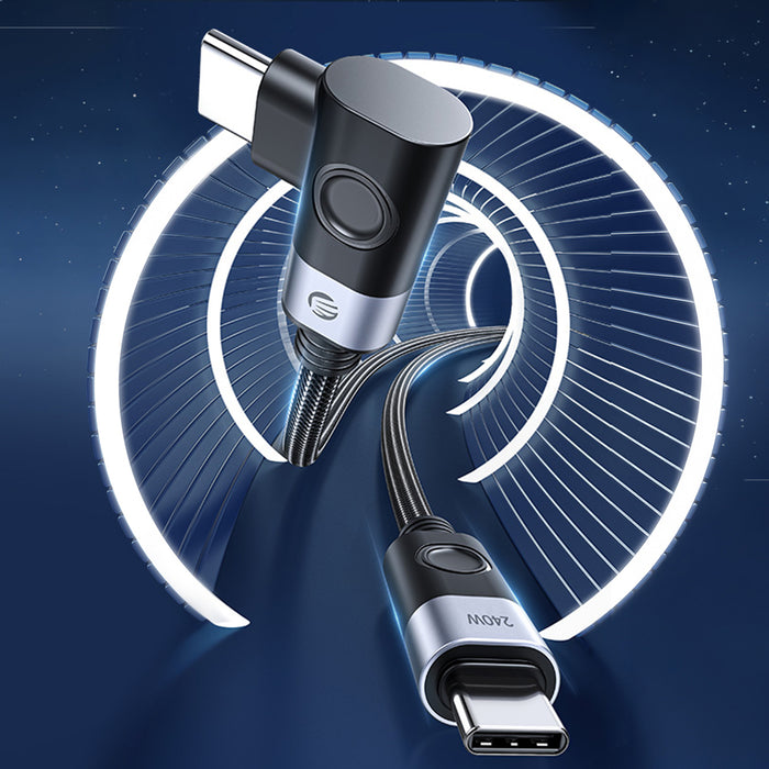 Orico CW240 USB-C към USB-C PD 240W 2m ъглов кабел - черен
