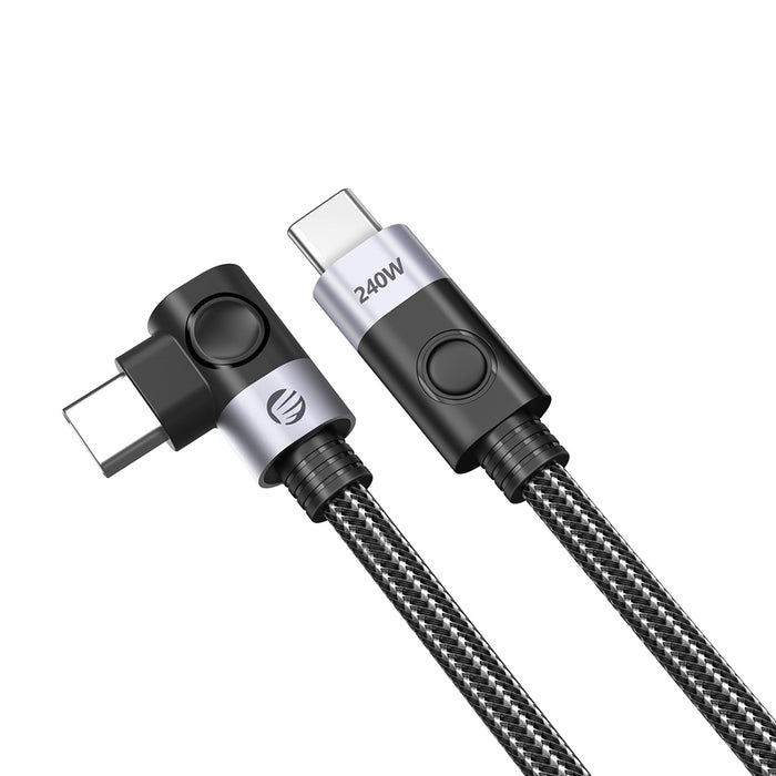 Orico CW240 USB-C към USB-C PD 240W 1m ъглов кабел - черен