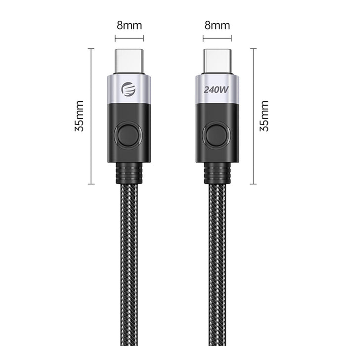 Orico CC240 USB-C към USB-C PD кабел 240W 480Mbps 1.5 м - черен