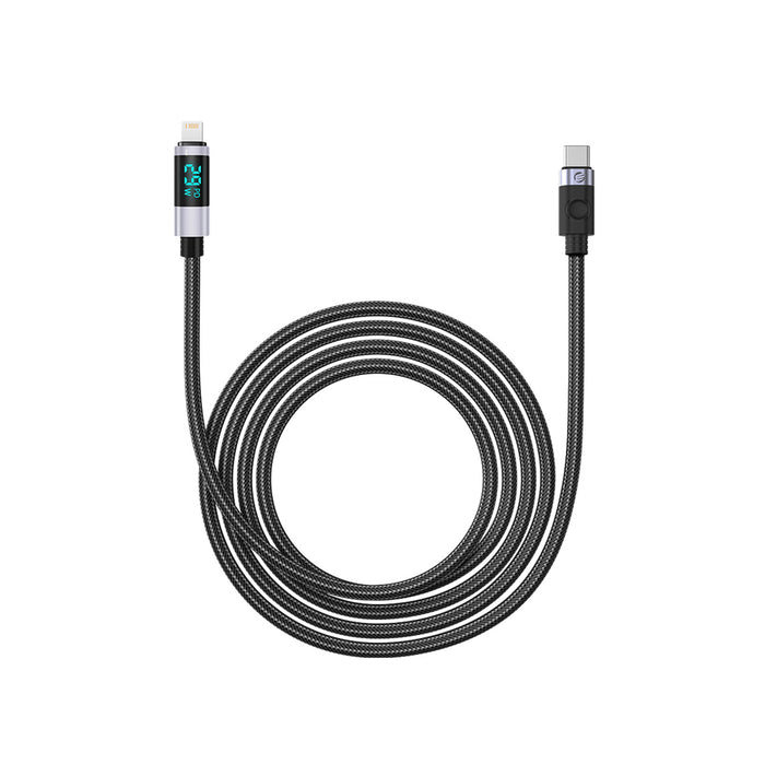 Orico LDC2L USB-C към Lightning PD кабел 29W с LED дисплей 480Mbps 1.5m - черен
