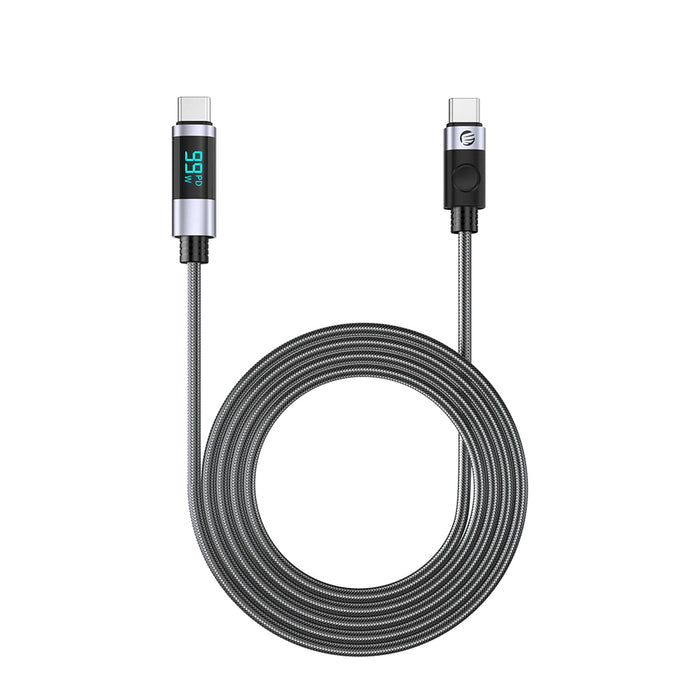 Orico LDC2C USB-C - USB-C PD 100W кабел с LED дисплей 480 Mbps 3 м - Черен