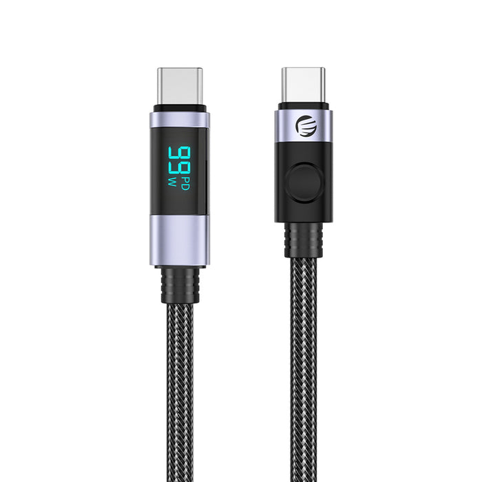 Orico LDC2C USB-C - USB-C PD 100W кабел с LED дисплей 480 Mbps 3 м - Черен