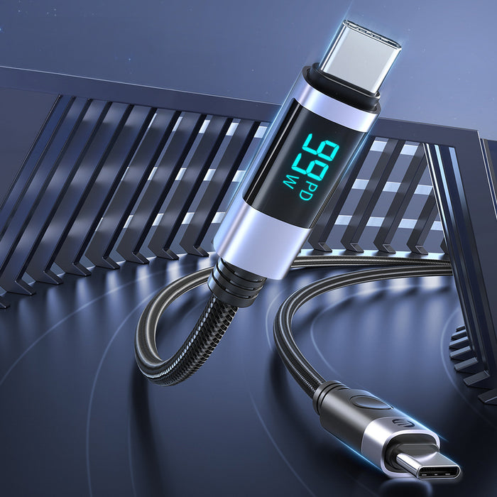 Orico LDC2C USB-C - USB-C PD 100W кабел с LED дисплей 480 Mbps 3 м - Черен