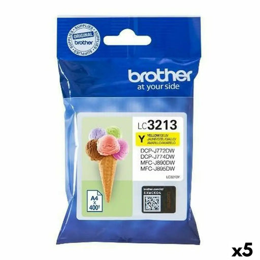 Оригиална касета за мастило Brother Жълт (5 броя)