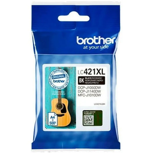 Оригиална касета за мастило Brother LC421XL Черен (5 броя)