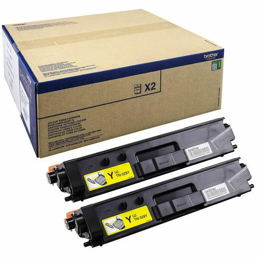Oригинален тонер Brother TN 329YTWIN Жълт Черен