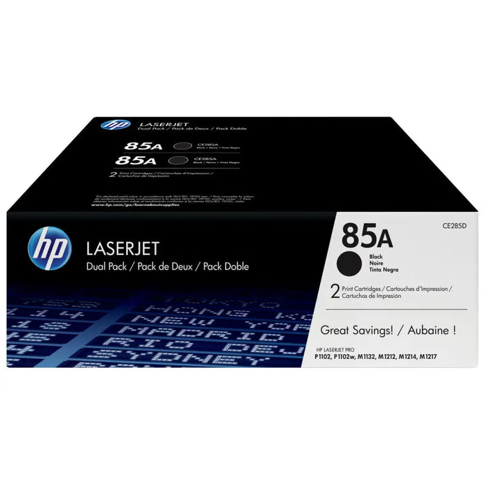 Oригинален тонер HP 85A (2 uds) Черен Toнер (2 uds)