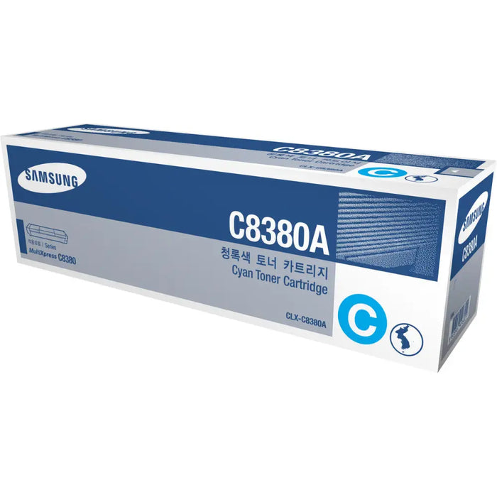 Oригинален тонер Samsung CLX C8380A Синьо зелен