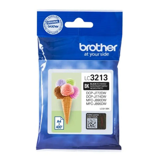 Оригиална касета за мастило Brother LC 3213BK Черен