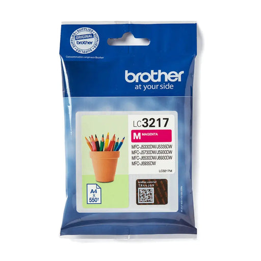 Оригиална касета за мастило Brother LC 3217M Пурпурен цвят