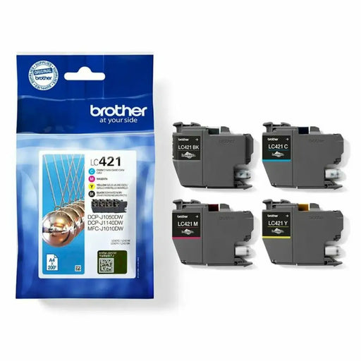 Оригиална касета за мастило Brother LC 421VAL Многоцветен