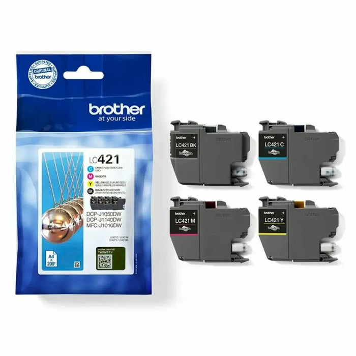 Оригиална касета за мастило Brother LC 421VAL Многоцветен