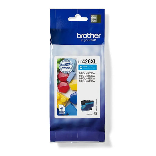 Оригиална касета за мастило Brother LC 426XLC Синьо зелен