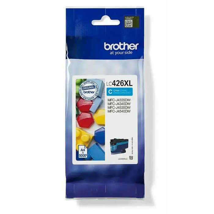 Оригиална касета за мастило Brother LC 426XLC Синьо зелен