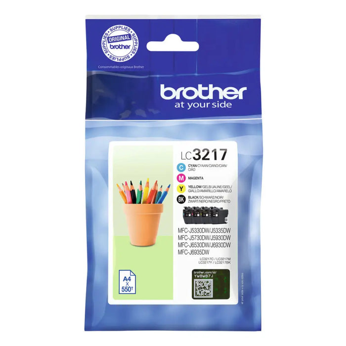Оригиална касета за мастило Brother LC3217VAL