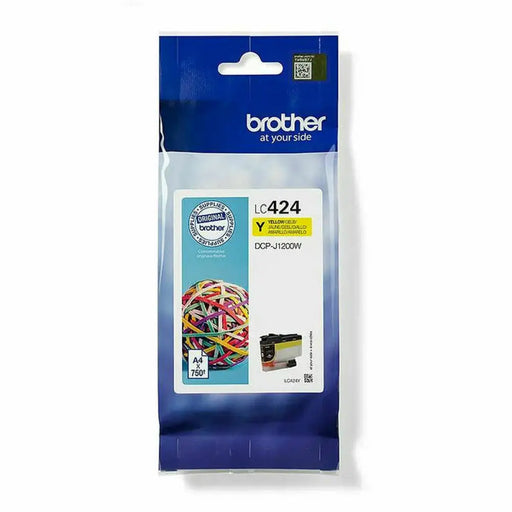 Оригиална касета за мастило Brother LC424Y Жълт