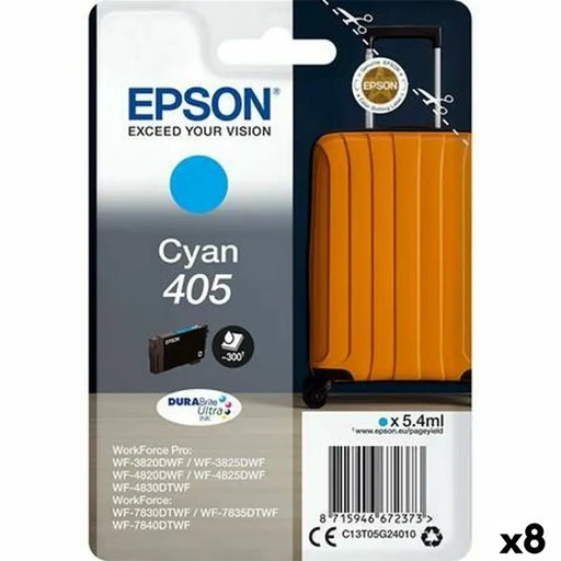 Оригиална касета за мастило Epson Nº 405 Синьо-зелен (8