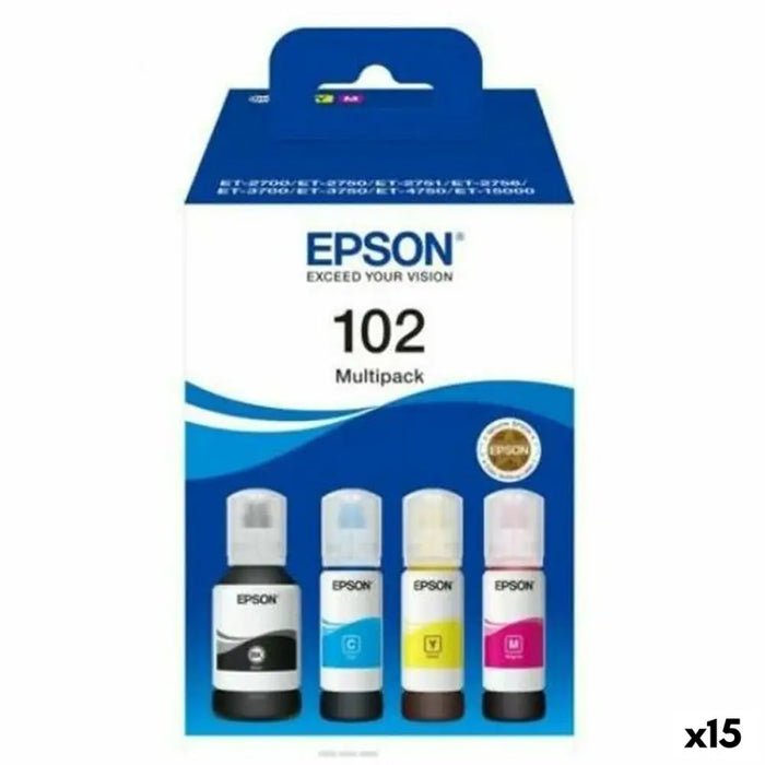 Оригиална касета за мастило Epson Nº102 Multipack Жълт (15