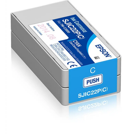 Оригиална касета за мастило Epson SJIC22P Синьо-зелен