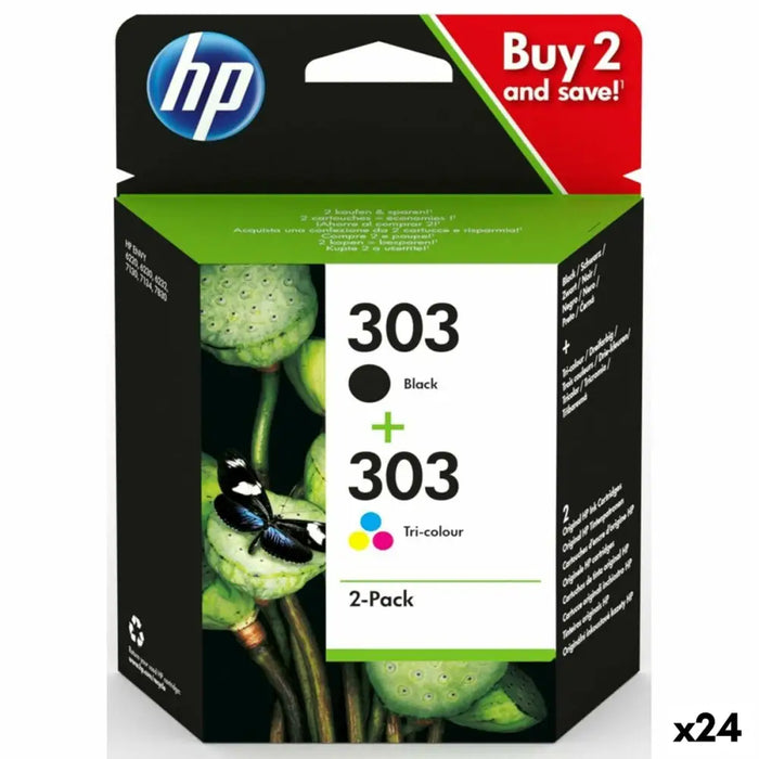 Оригиална касета за мастило HP 303 Жълт (24 броя)