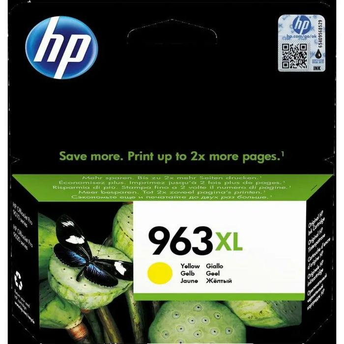Оригиална касета за мастило HP 963XL Жълт (50 броя)