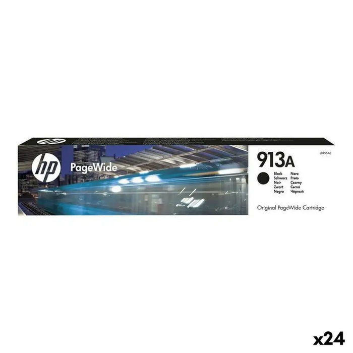 Оригиална касета за мастило HP Nº 913A Черен (24 броя)
