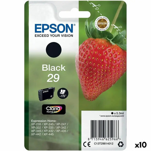 Оригиална касета за мастило Epson 29 XL Черен (10 броя)