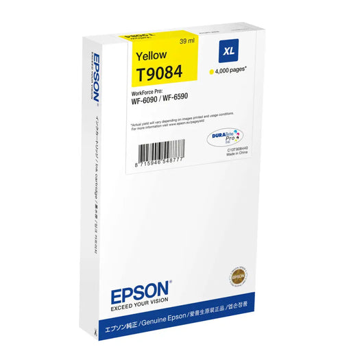 Оригиална касета за мастило Epson C13T90844N Жълт